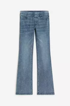 Брюки H&M Kids Flared Jersey, темно-синий