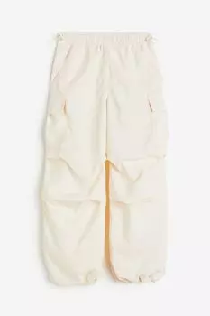 Брюки H&M Kids Parachute, кремовый