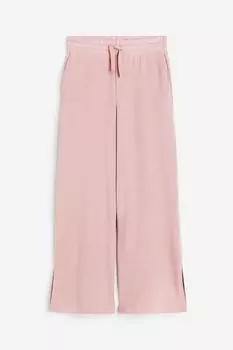 Брюки H&M Kids Wide-leg, розовый
