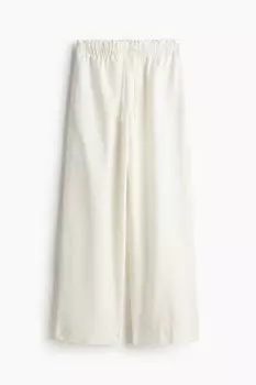 Брюки H&M Linen-blend, белый