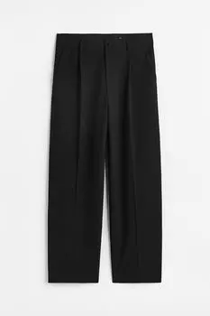 Брюки H&M Loose Fit Dress, черный