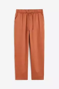 Брюки H&M Lyocell-blend, оранжевый