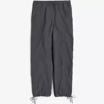 Брюки H&M Nylon Parachute, темно-серый