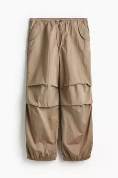 Брюки H&M Parachute, бежевый
