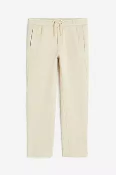 Брюки H&M Regular Fit, светло-бежевый