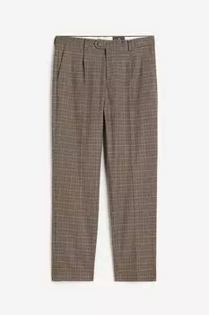 Брюки H&M Regular Fit, темно-бежевый