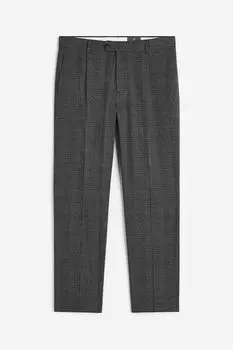 Брюки H&M Regular Fit, темно-серый