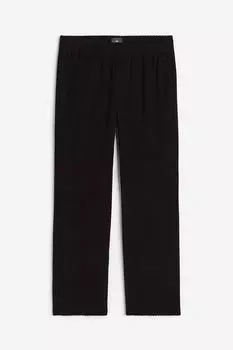 Брюки H&M Regular Fit Terry, черный