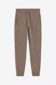 Брюки H&M Regular Fit Wool-blend, темно-бежевый