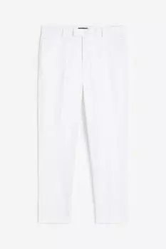 Брюки H&M Slim Fit Suit, белый