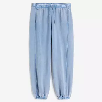Брюки H&M Washed-look, голубой