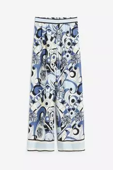 Брюки H&M Wide-leg, синий