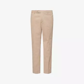 Брюки Hackett Kensington из стрейч-хлопка с двумя прорезными карманами, коричневый