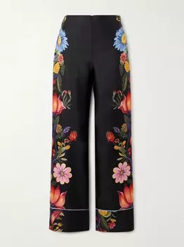 Брюки Havana из шелкового твила Borgo De Nor, черный