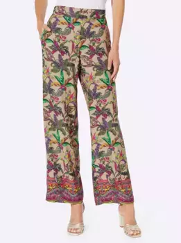 Брюки Heine без шнуровки, оливковый