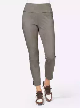 Брюки Heine из искусственной кожи, коричневый