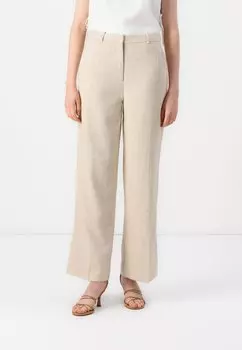 Брюки HIGH RISE CLEAN FRONT Abercrombie & Fitch, бежевый