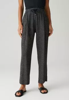 Брюки HIGH RISE CROPPED WIDE FIT PRINT OPUS, синий