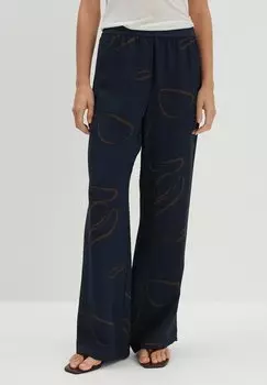 Брюки HIGH RISE WIDE FIT PRINT someday., темно-синий