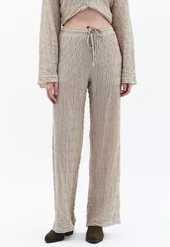 Брюки HIGH RISE WIDE LEG OXXO, бежевый
