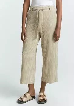 Брюки HIGH WAIST CULOTTE MIT BINDEGRTEL TOM TAILOR DENIM, светло-зеленый