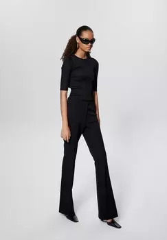 Брюки HIGH WAIST FLARE Rue les crateurs, цвет Mottled Black