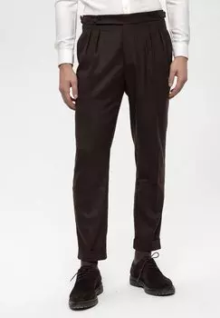 Брюки High Waist Pleated Antioch, коричневые