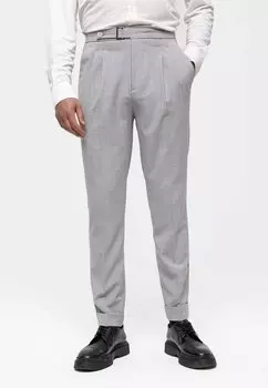 Брюки High Waist Pleated Jacey Quinn, цвет light grey