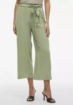 Брюки HIGH WAIST VILA, зеленый