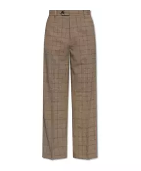 Брюки Hobart со складками Allsaints, коричневый