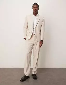 Брюки Homme Neil прямого кроя кремового цвета Selected Homme