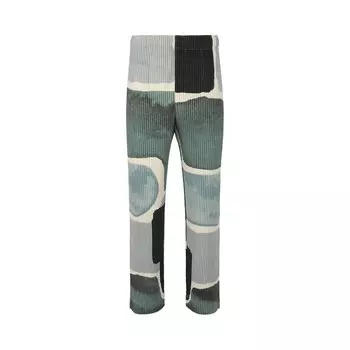 Брюки Homme Pliss Issey Miyake Landscape Pants Grey, синий