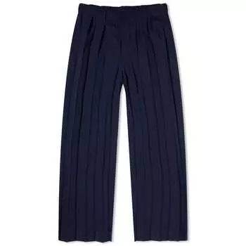 Брюки Homme Pliss Issey Miyake Pleated Edge Trousers, темно-синий