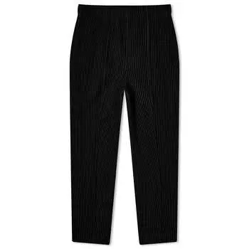 Брюки Homme Pliss Issey Miyake Pleated Slim Leg Pant, черный