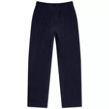 Брюки Homme Pliss Issey Miyake Pleated Straight Leg Pant, темно-синий