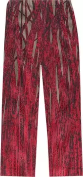 Брюки Homme Plissé Issey Miyake Grass Field Loose Fit Straight Pants 'Red', красный