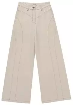 Брюки Honor The Gift Tailored Curved Pant 'Cream', кремовый