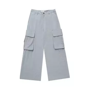 Брюки Honor The Gift Wide Leg Cargo, цвет Stone