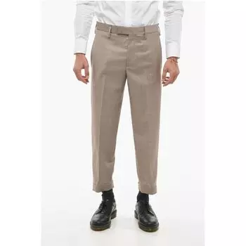 Брюки Hopsack Slim с металлической аппликацией Neil Barrett, Beige