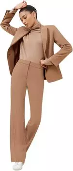 Брюки Horton из моющегося шерстяного твила M.M.LaFleur, цвет Camel