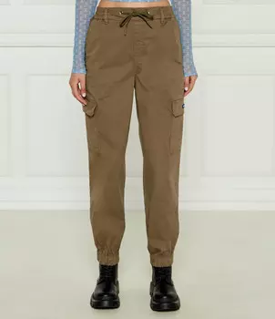 Брюки Hugo Blue cargo Relaxed fit, цвет cachi