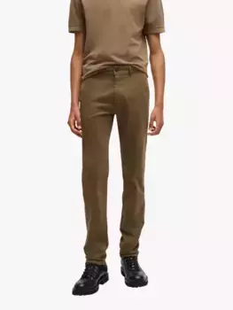 Брюки HUGO BOSS BOSS Slim Fit Chino, зеленый