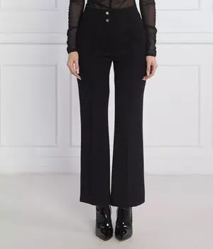 Брюки Hugo Hanore Flare Fit, черный