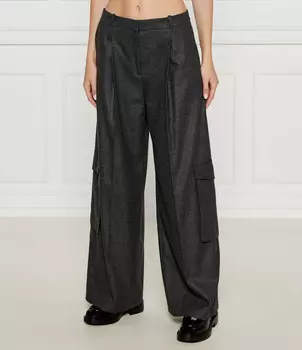 Брюки HUGO Herota flare fit, цвет grafite