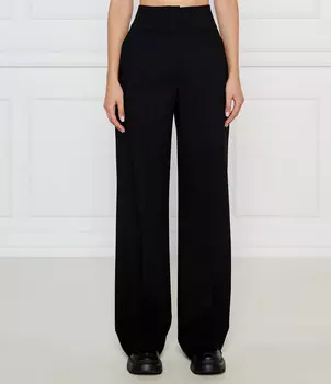 Брюки HUGO Himia Relaxed fit, черный
