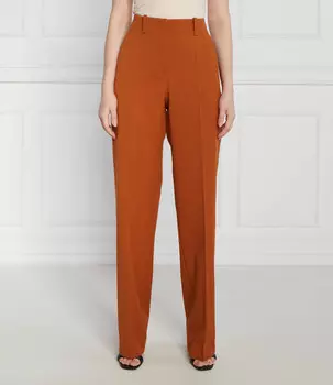 Брюки HUGO Hulana Relaxed fit, коричневый