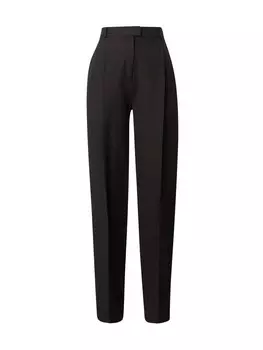 Брюки HUGO Loose fit Pleated Pants Hasabu, черный