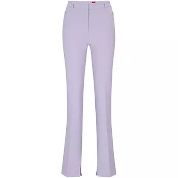 Брюки Hugo Regular-Fit In Stretch Fabric With Bootcut Leg, светло-фиолетовый