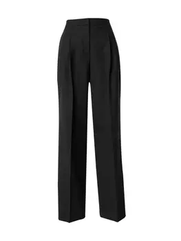Брюки HUGO Regular Pleat-Front Pants Helepher-2, черный