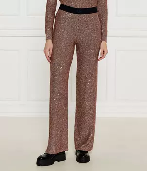 Брюки HUGO Savesti flare fit, коричневый